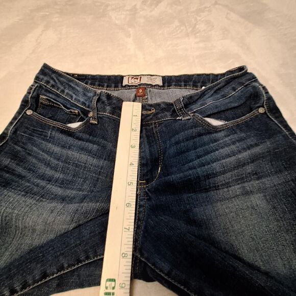 L.e.i. Ashley Low Rise Embellished Embroidered Slim Bootcut Jean Y2k Vintage - Picture 6 of 8